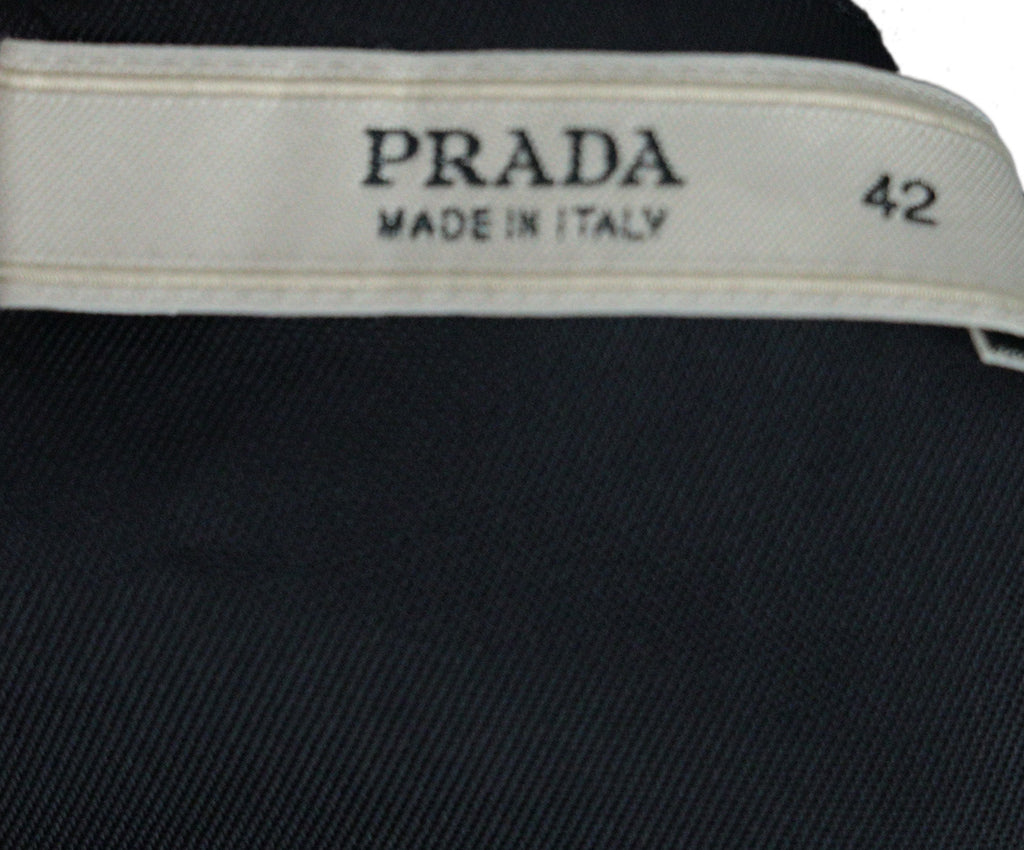 Prada Navy & Gold Lurex Skirt 3