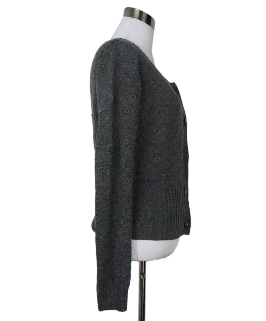 Prada Grey Cashmere Cardigan 1