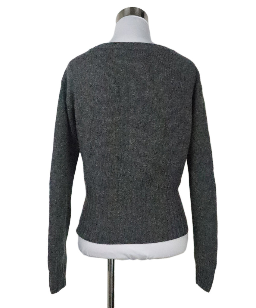 Prada Grey Cashmere Cardigan 2