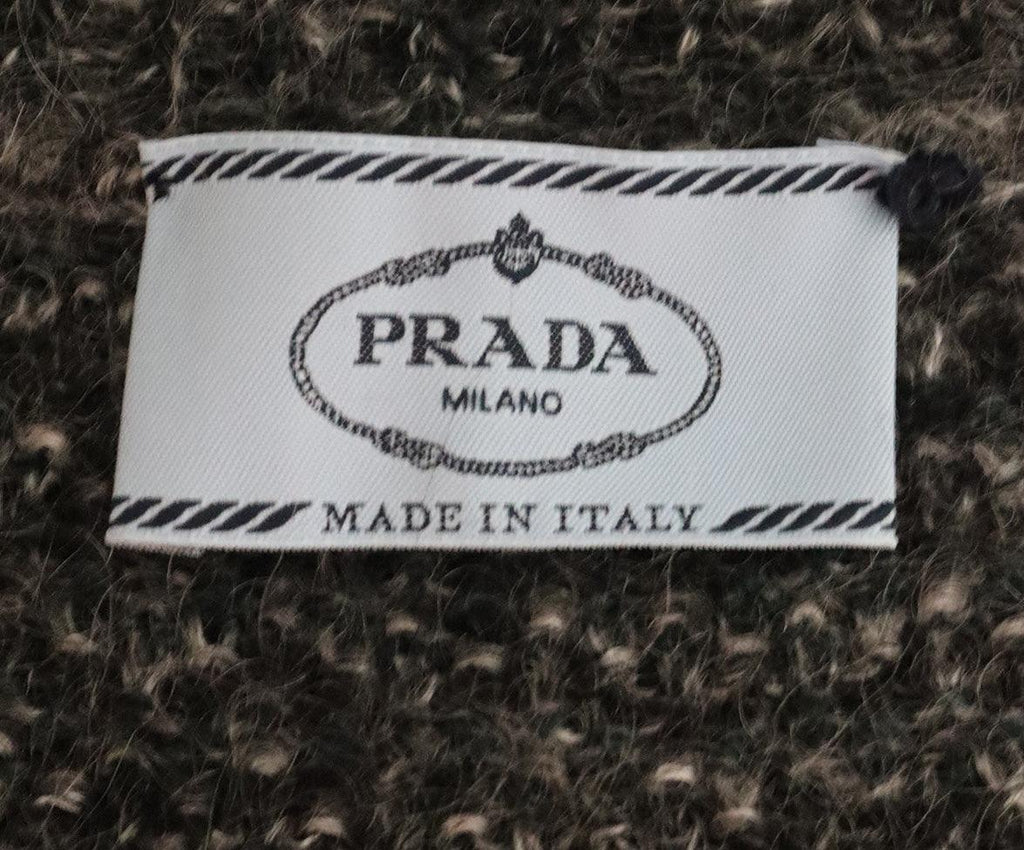 Prada Charcoal Mohair Cardigan Sweater 3