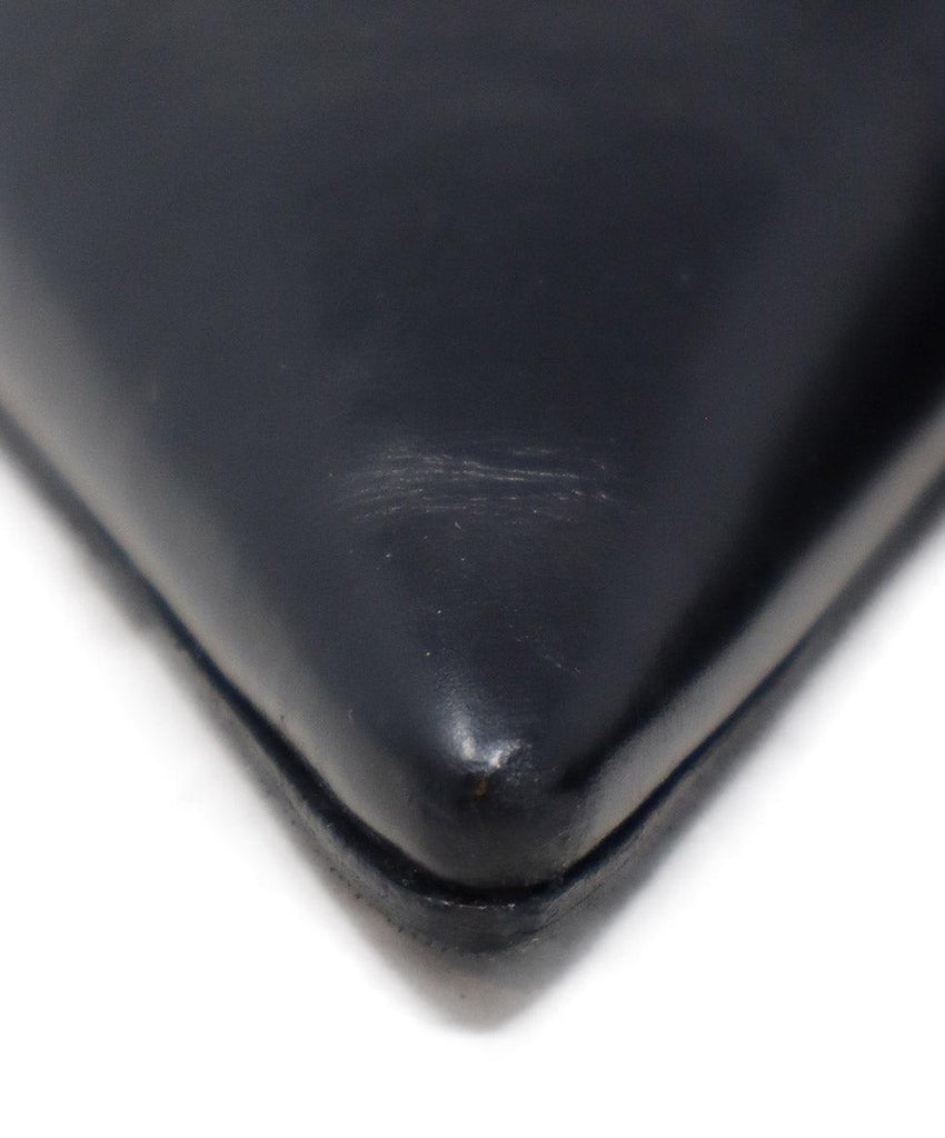 Prada Black Leather Heels 7