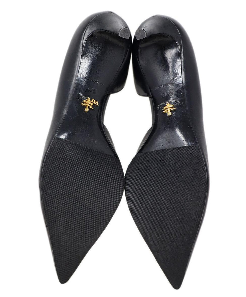 Prada Black Leather Heels 4