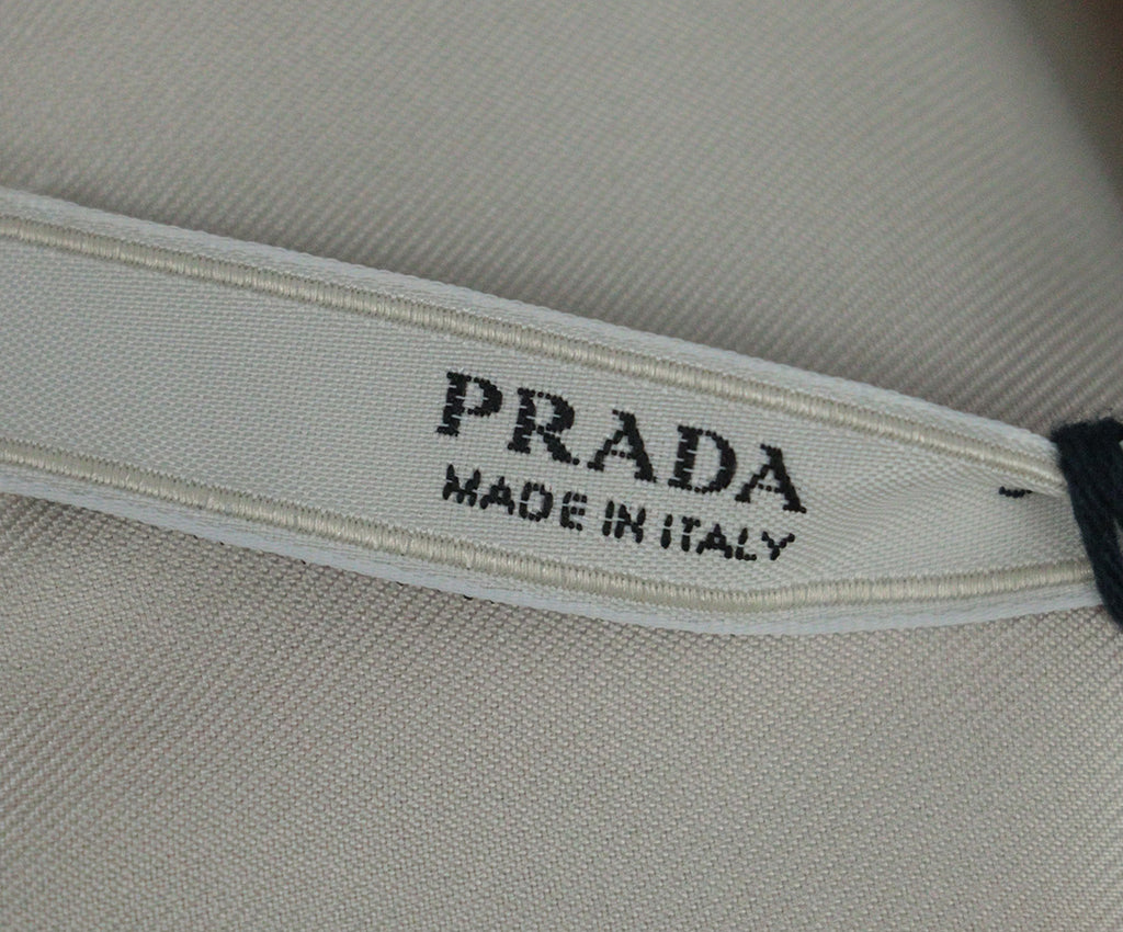 Prada Ivory & Pink Print Silk Top 3