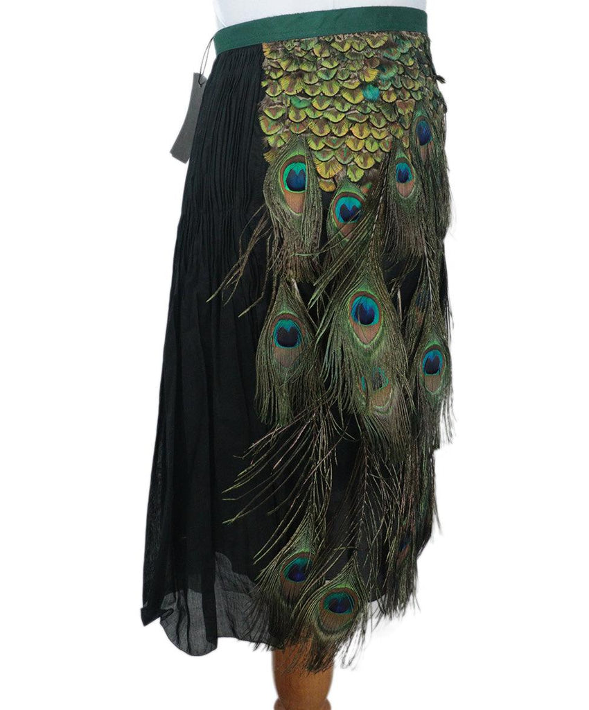 Prada Peacock Feather Skirt 1