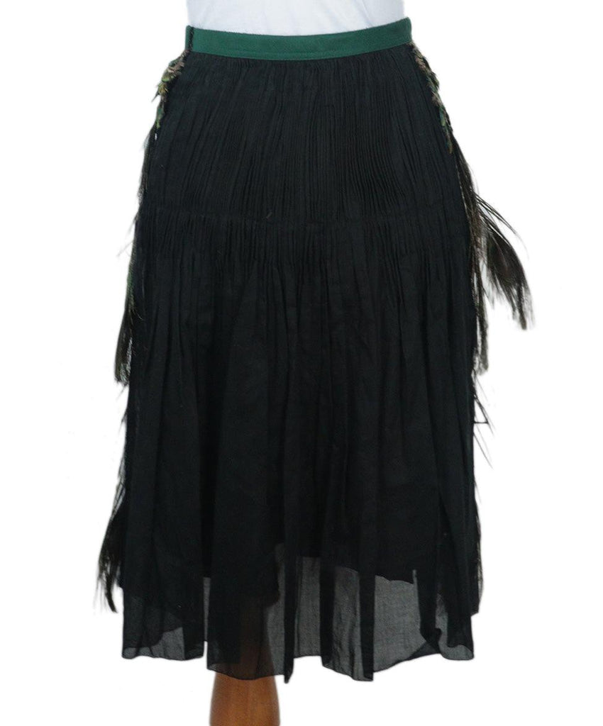 Prada Peacock Feather Skirt 2