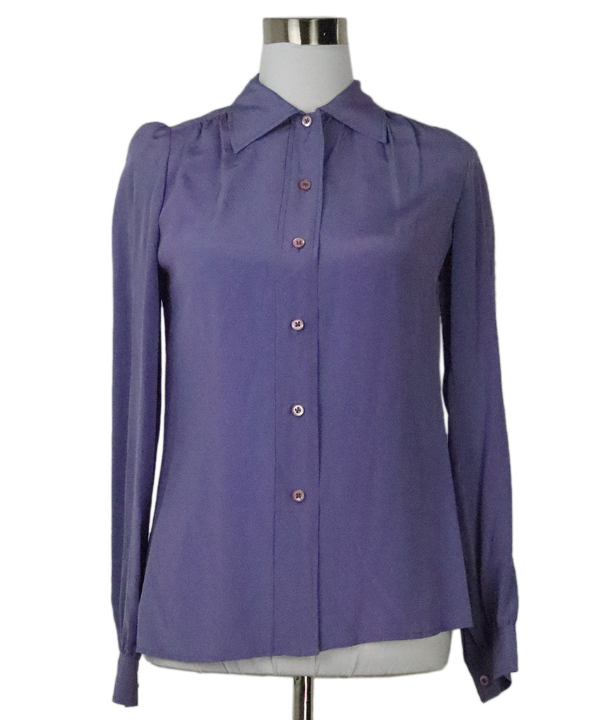 Prada Lilac Silk Blouse 