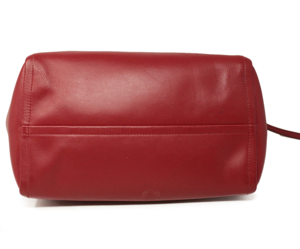  Prada Red Leather Handbag 3