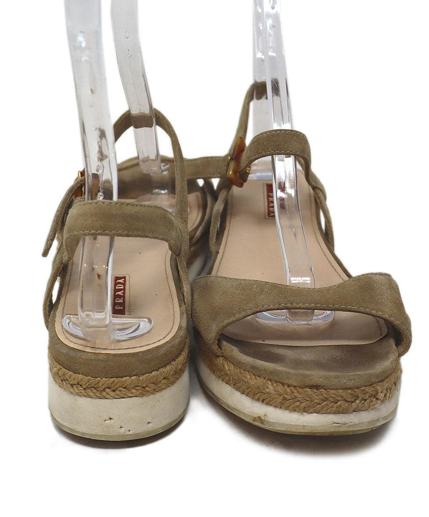 Prada Sport Taupe Suede Espadrilles 2
