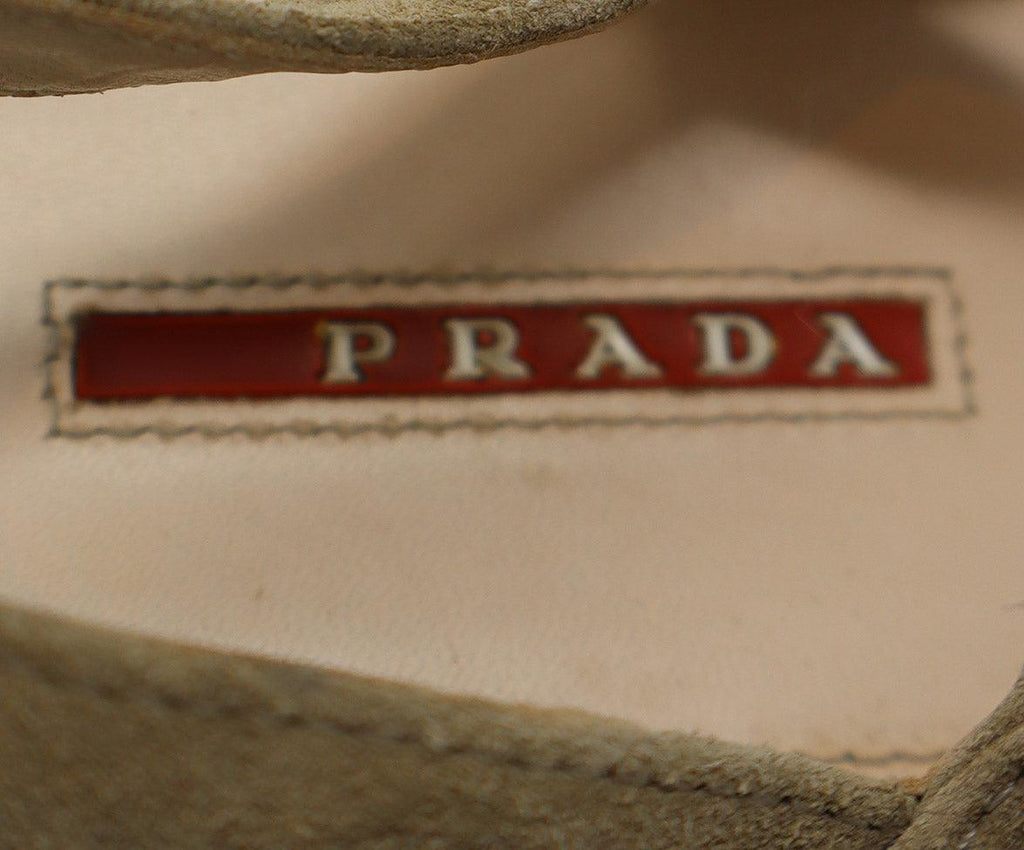 Prada Sport Taupe Suede Espadrilles 4