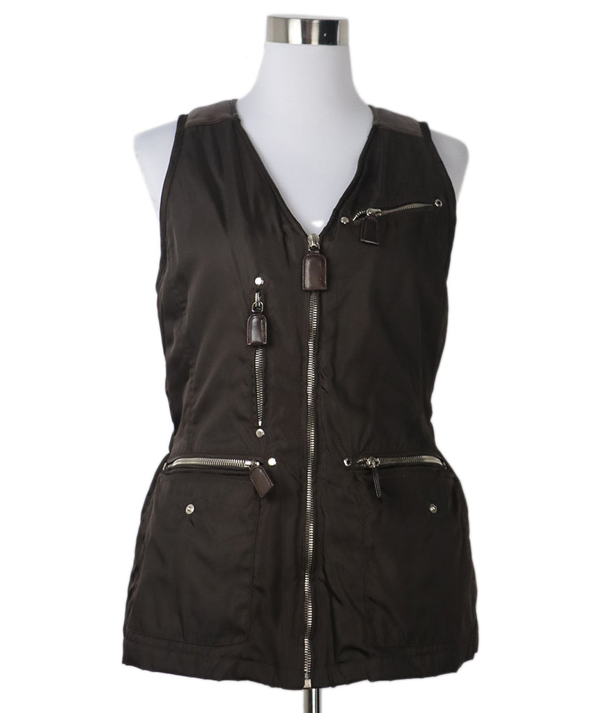 Prada Brown Nylon Vest 