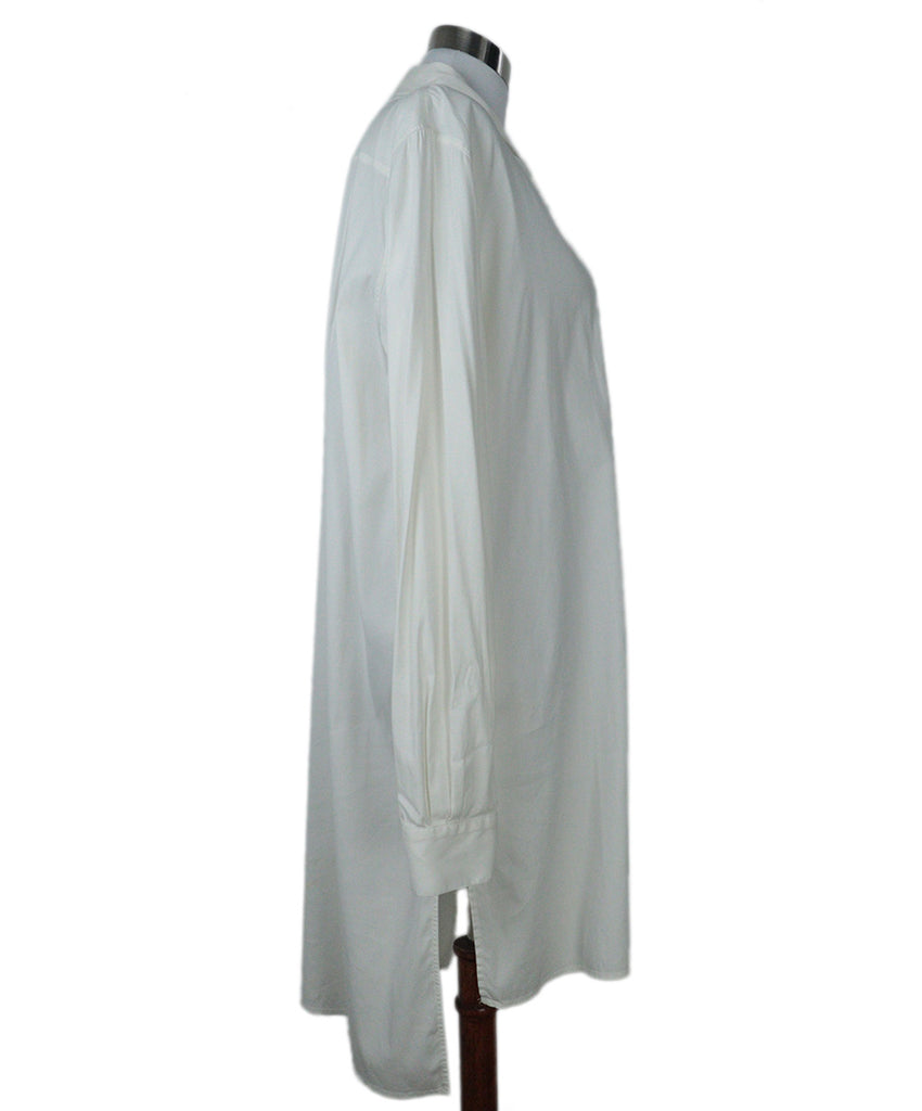 Prada White Cotton Shirt Dress 1