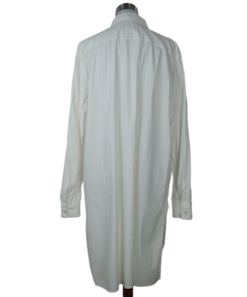 Prada White Cotton Shirt Dress 2