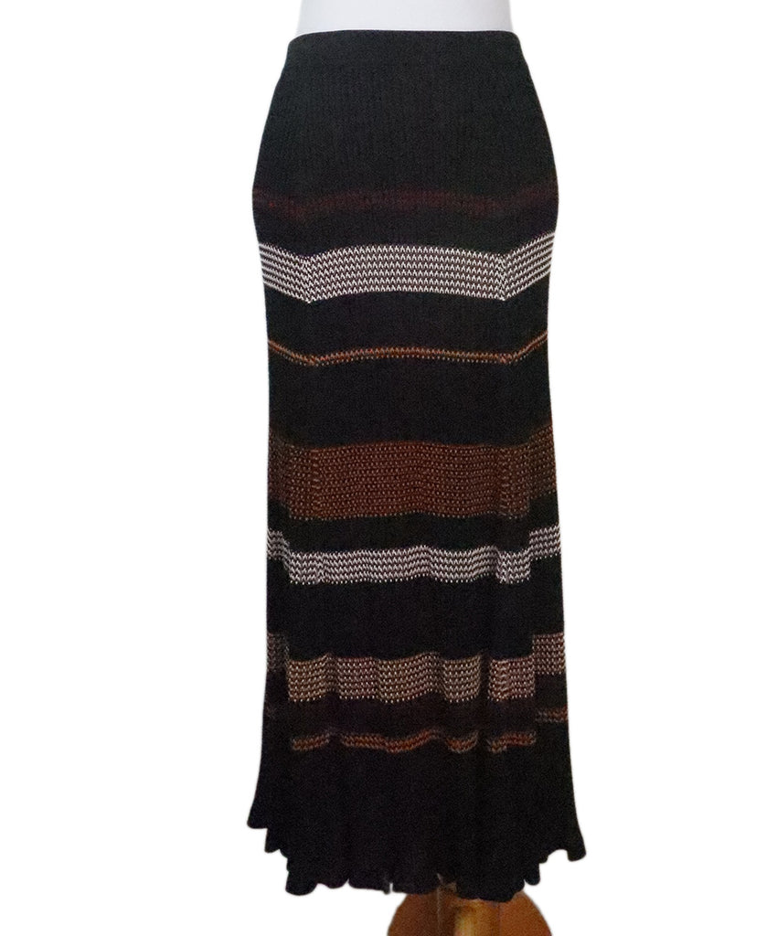 Proenza Schouler Black Striped Skirt 