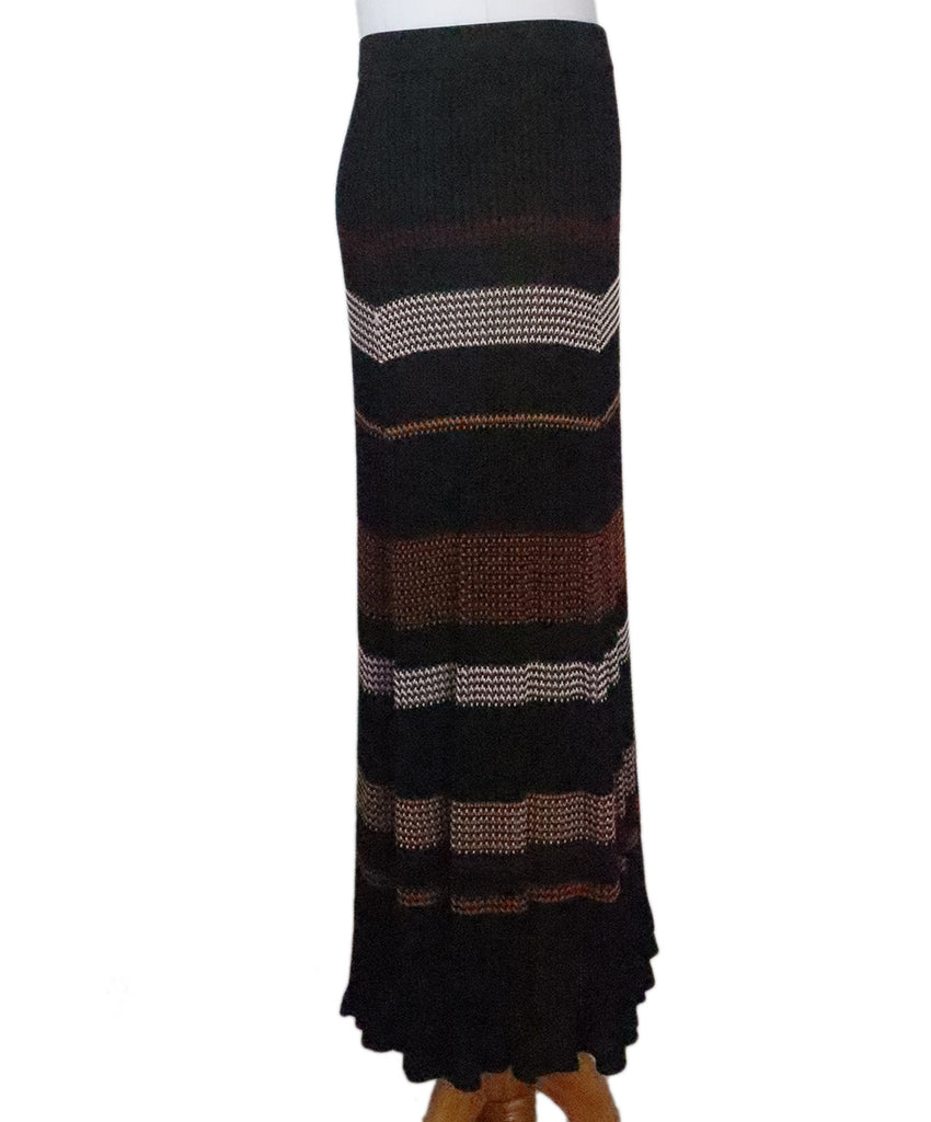 Proenza Schouler Black Striped Skirt 1