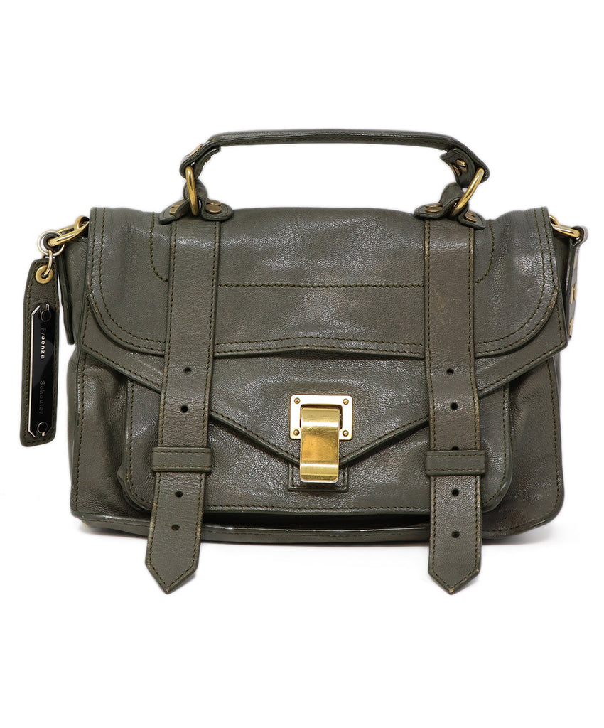 Proenza Schouler Grey Leather Crossbody 