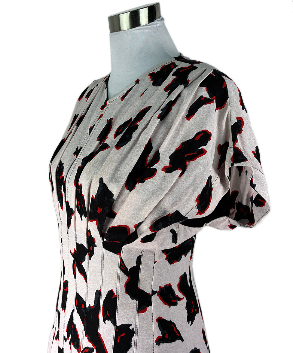 proenza schouler dress Proenza Schouler White Dress w/ Black and Red Florals Dress sz4 l Michael's Luxury Consignment – Michael's Consignment NYC