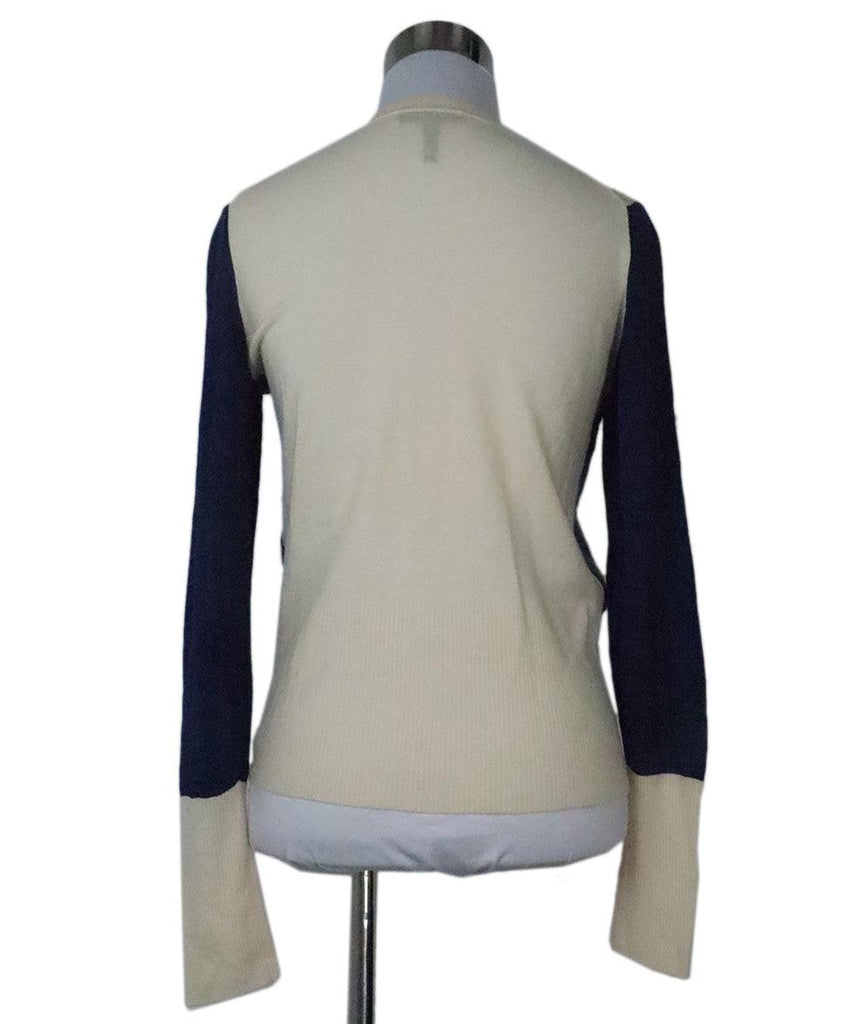 Rag & Bone Blue & Cream Wool Sweater 2