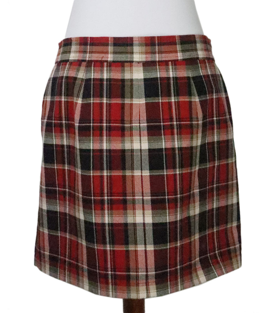 Rag & Bone Red Plaid Mini Skirt 2