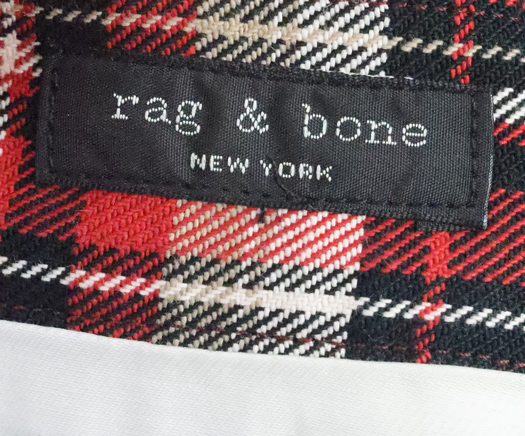 Rag & Bone Red Plaid Mini Skirt 3