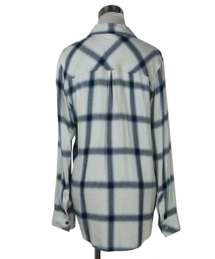 Rails Blue Plaid Cotton Shirt 2