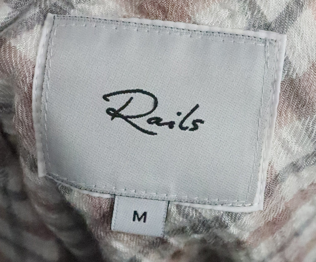 Rails Pink & Grey Plaid Cotton Shirt 3