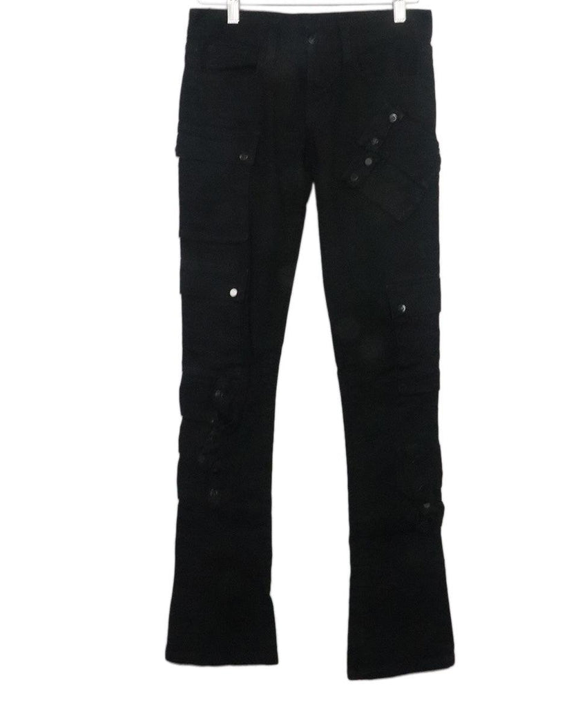 Ralph Lauren Black Denim Cargo Pants 