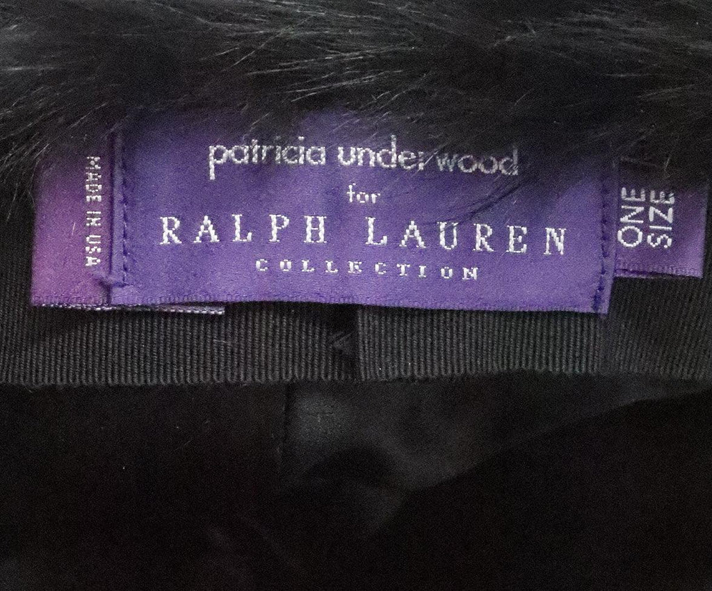 Ralph Lauren x Patricia Underwood Black Fur Hat 4