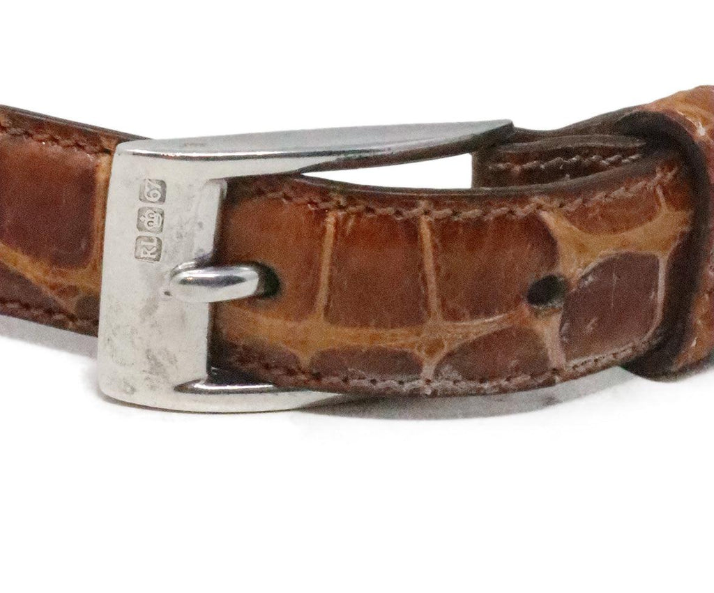 Ralph Lauren Brown Alligator Belt 2