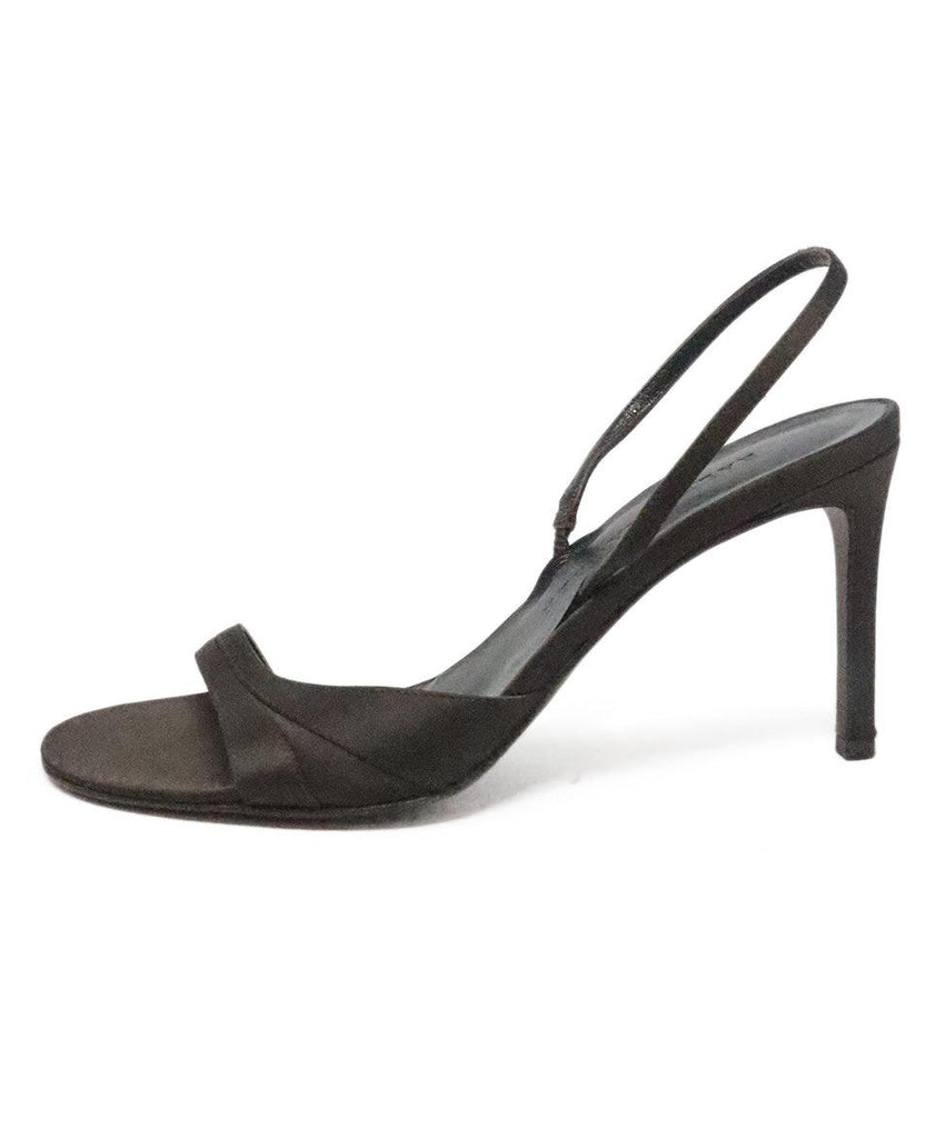 Ralph Lauren Brown Satin Heels 1