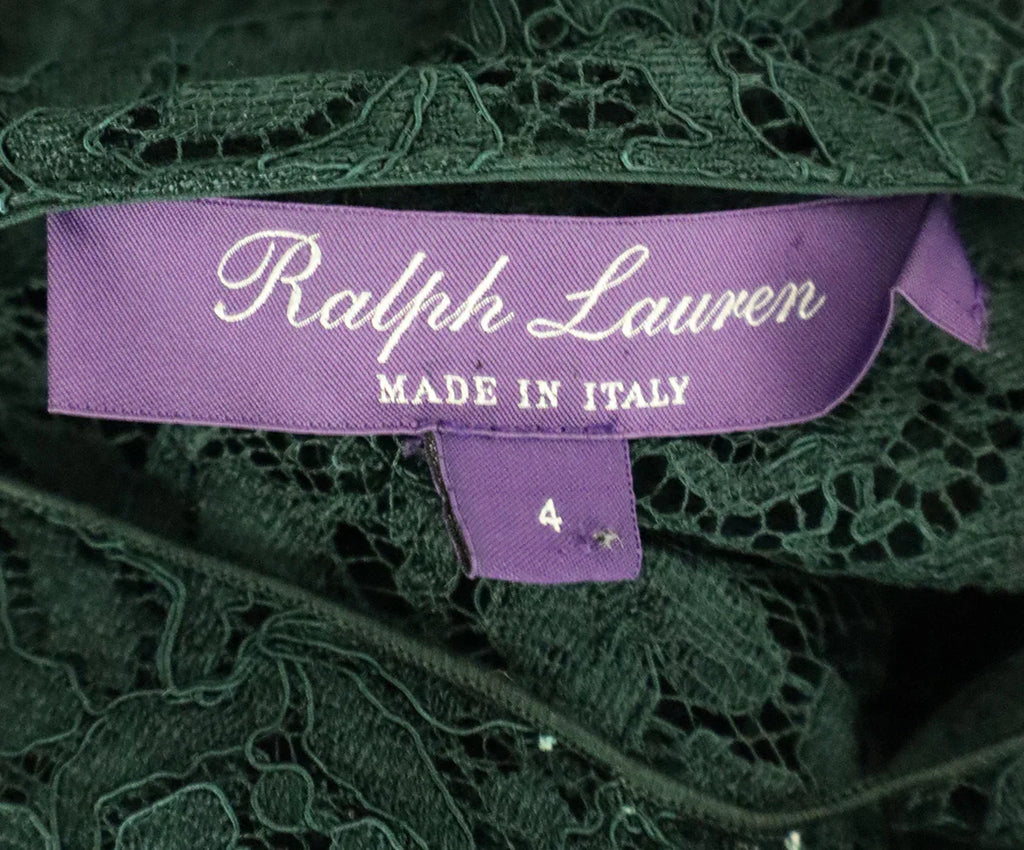 ralph lauren green lace dress Polo Ralph Lauren Lace-trim Silk Slip Dress in Green