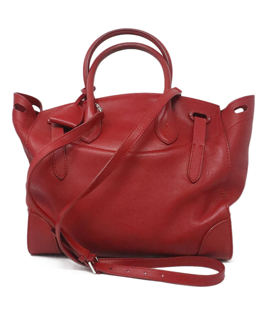 Ralph Lauren Red Leather Satchel 2