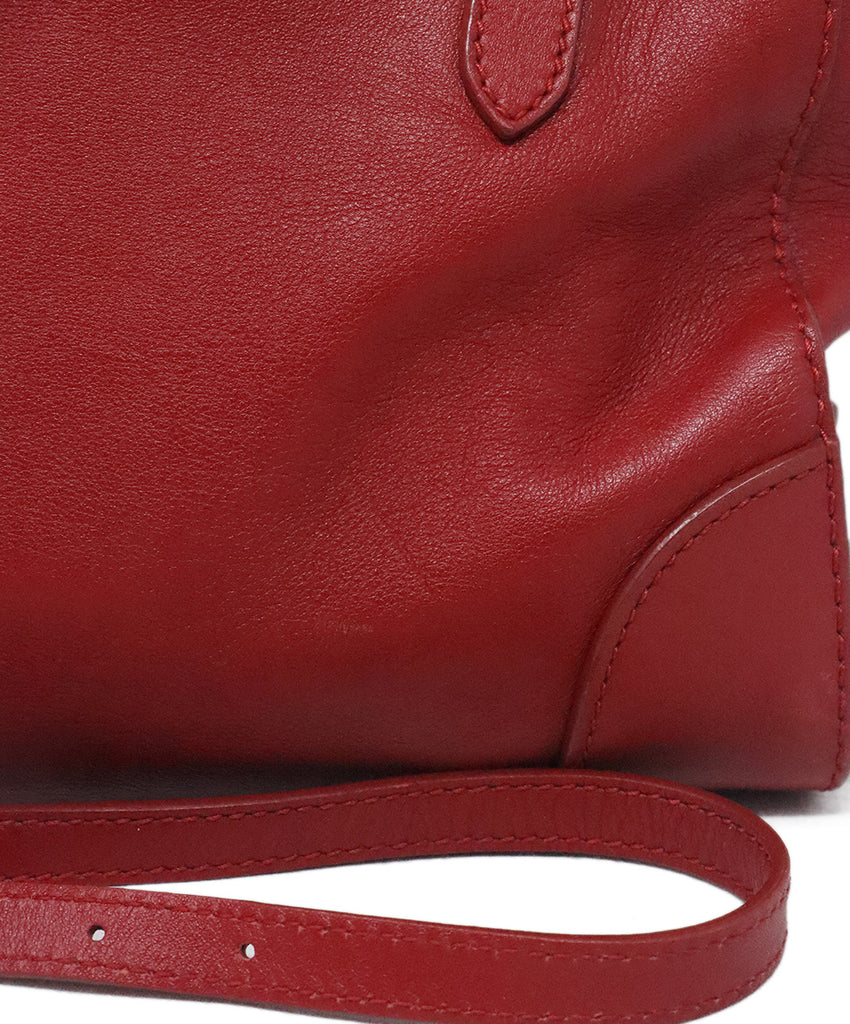 Ralph Lauren Red Leather Satchel 10