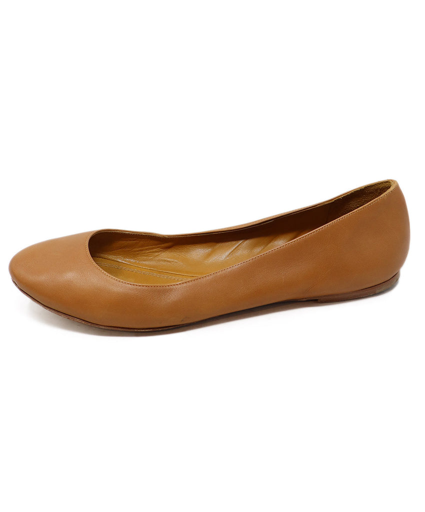 Ralph Lauren Neutral Tan Leather Flats 1