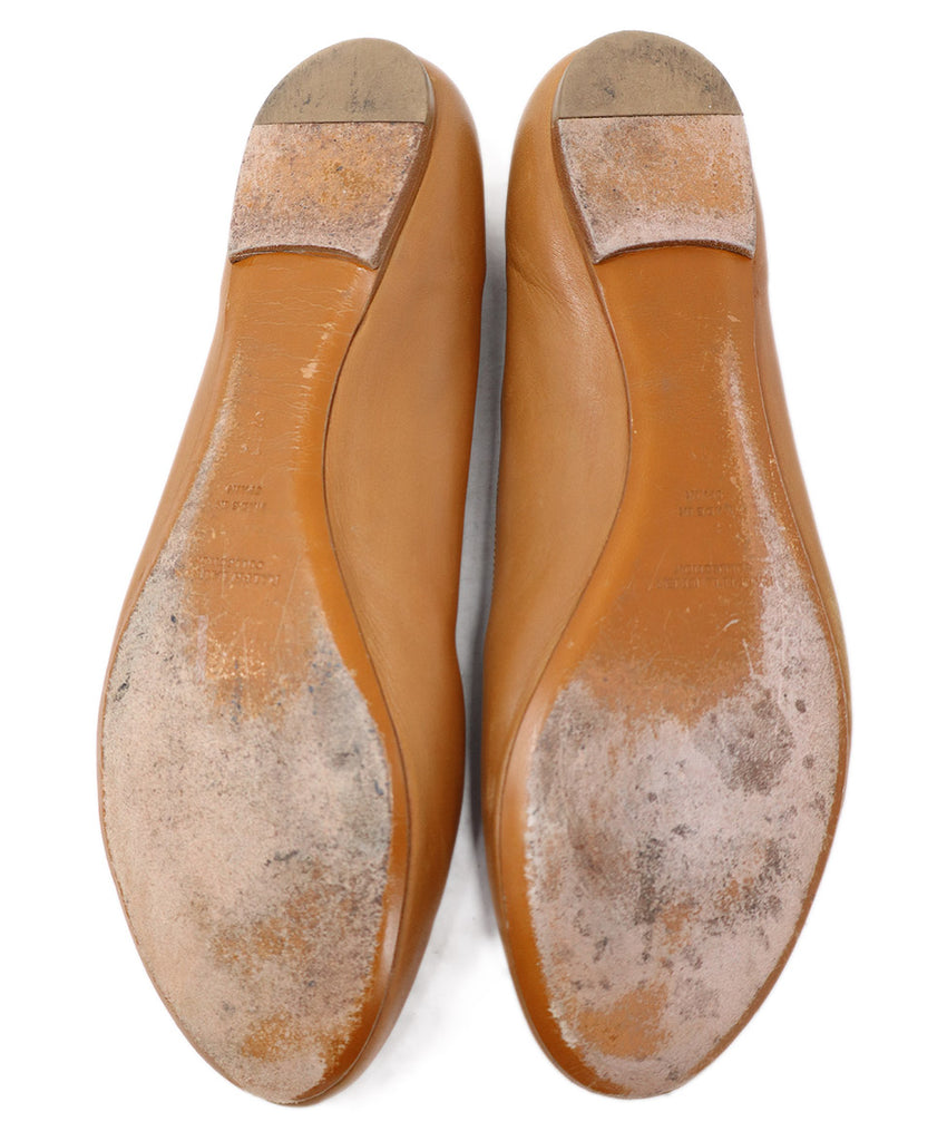 Ralph Lauren Neutral Tan Leather Flats 4