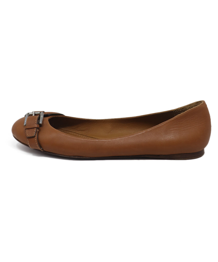 Ralph Lauren Tan Leather Flats 1