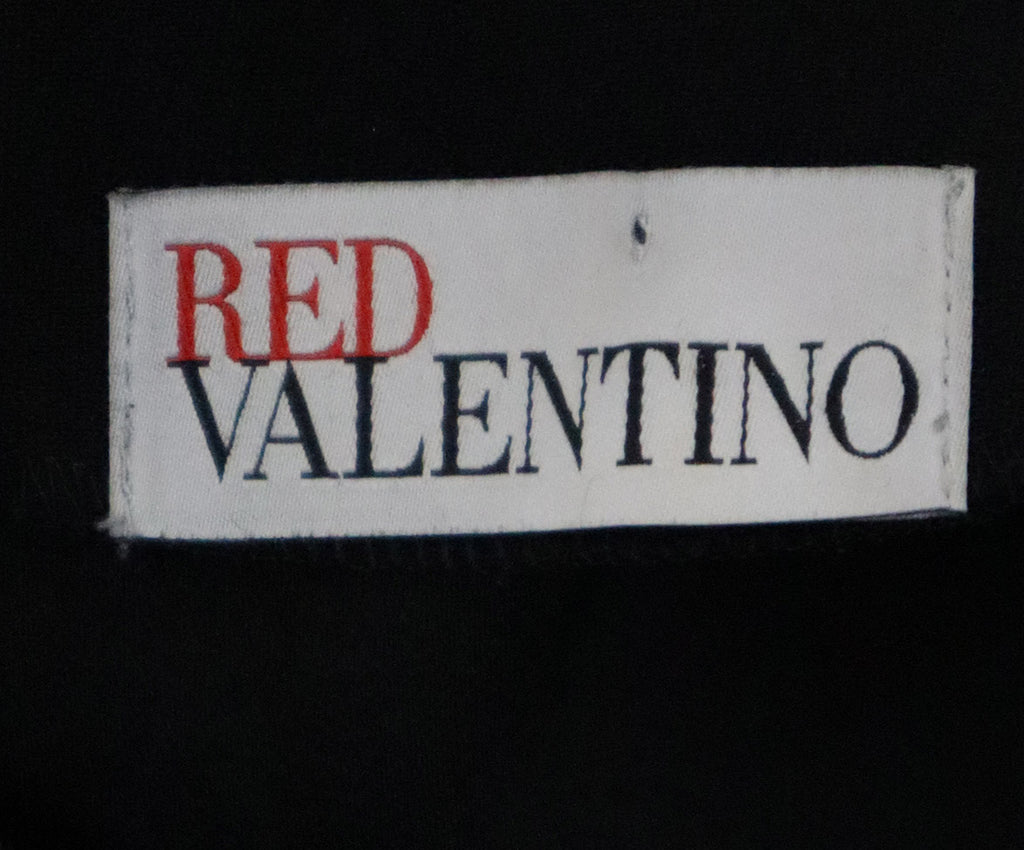 Red Valentino Black & Red Scallop Dress 3