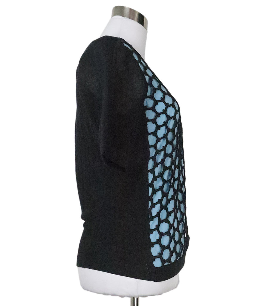 Reed Krakoff Black & Blue Knit Sweater 1