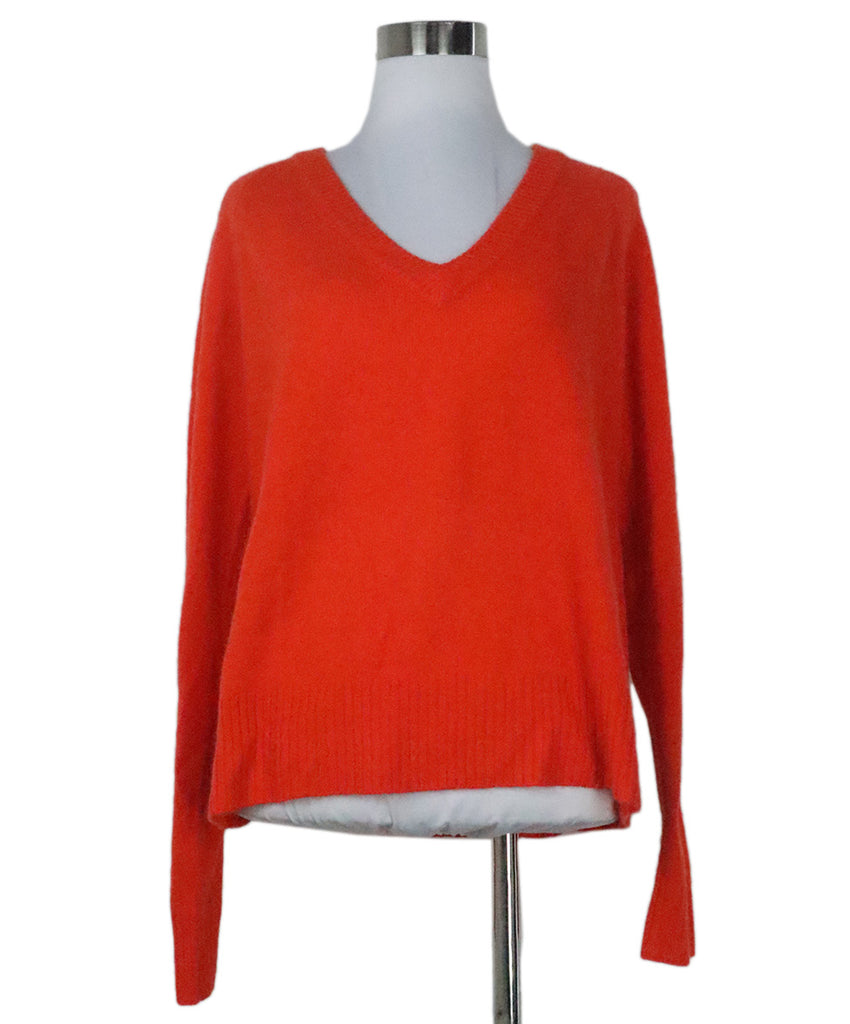 Reformation Orange Cashmere Sweater 