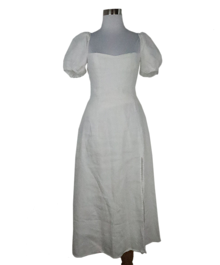 Reformation White Cotton Dress 