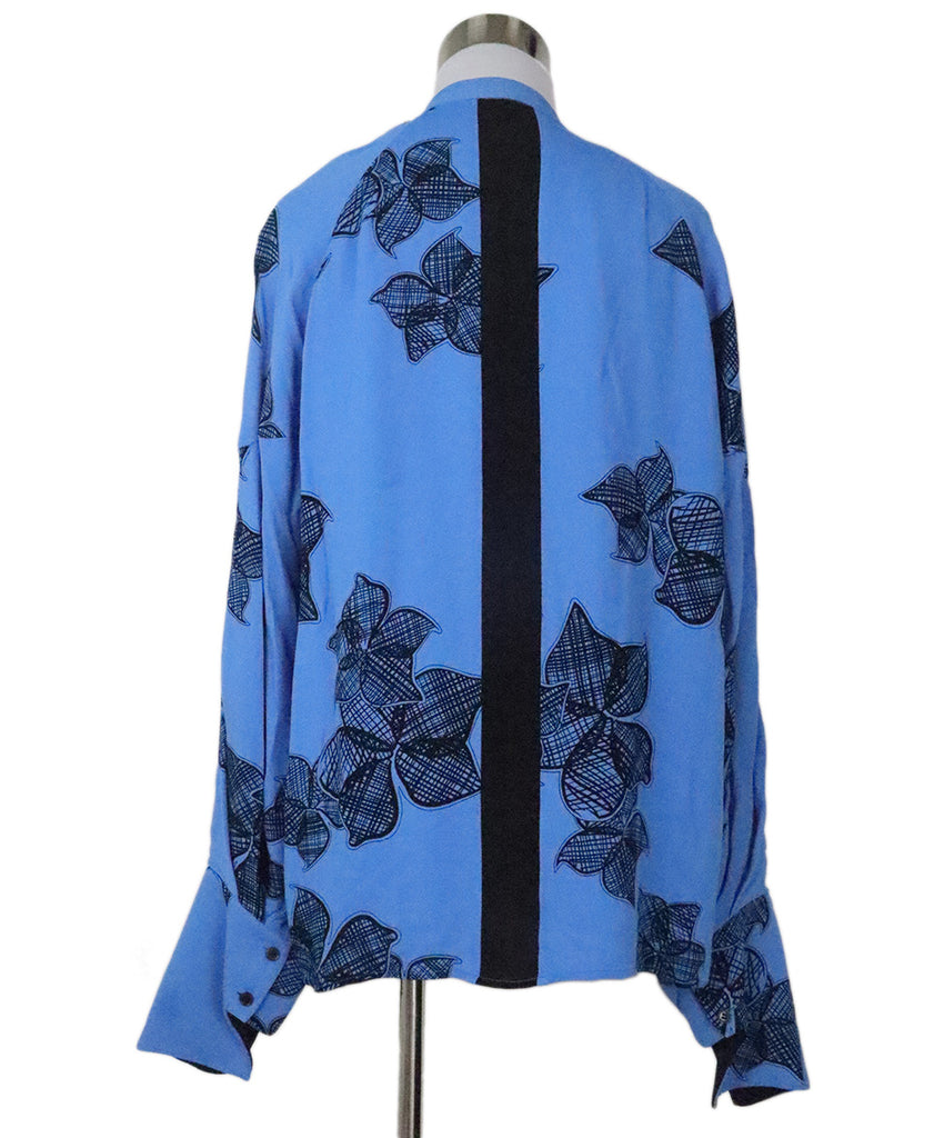 Reiss Blue & Black Print Blouse 2