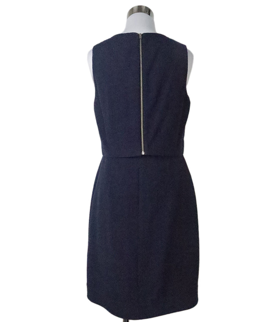 Reiss Navy Textured Dress 2