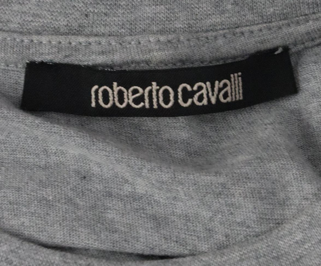 Roberto Cavalli Grey & Black Print T-Shirt 3