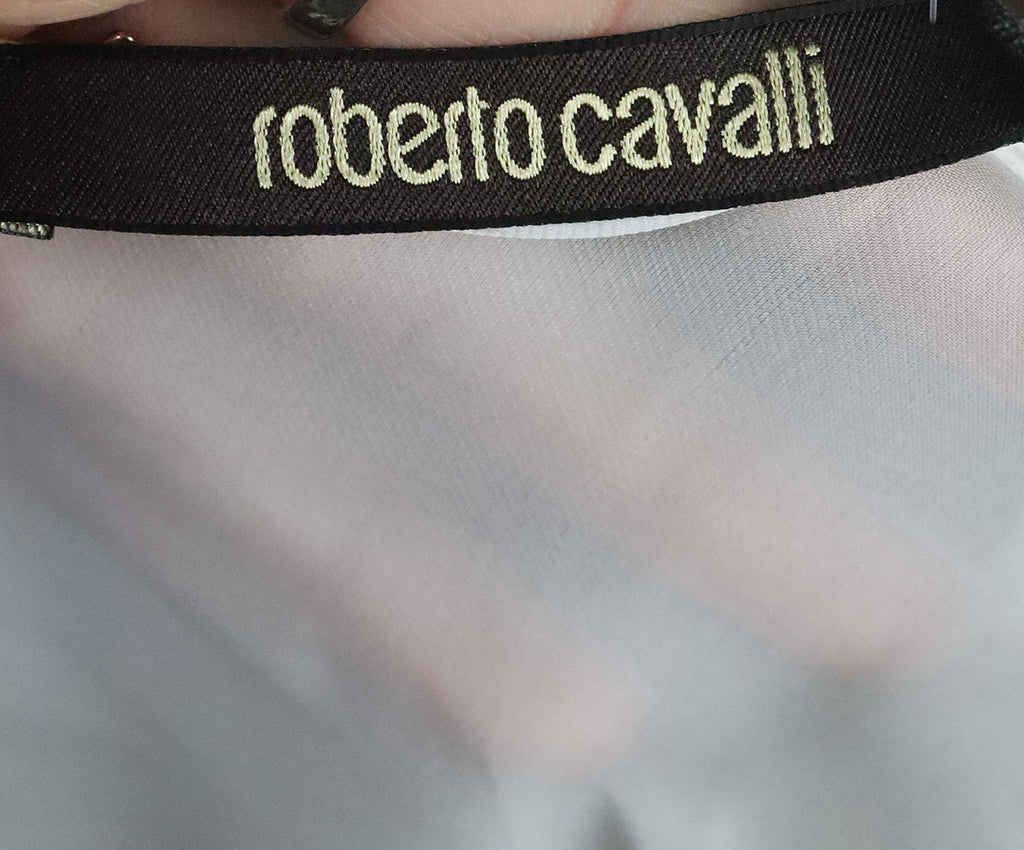 Roberto Cavalli Ivory Silk Blouse 3