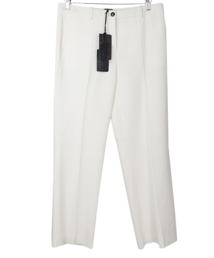 Roberto Cavalli Ivory Cotton Pants 