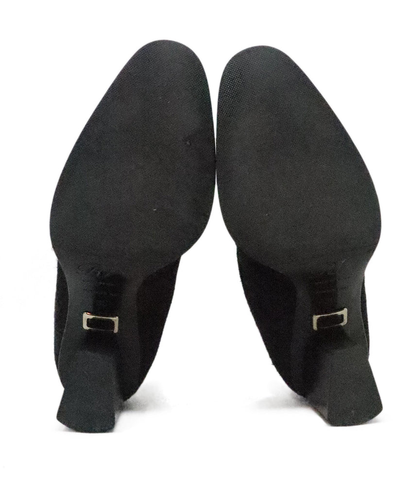 Roger Vivier Black Suede Booties 4