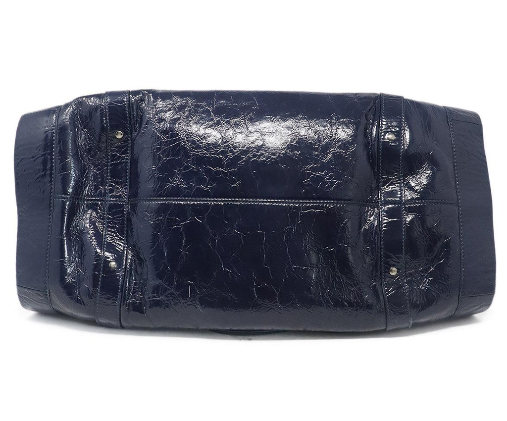 Roger Vivier Navy Patent Leather Tote 3