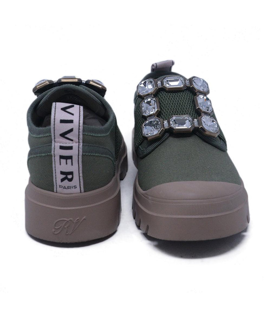 Roger Vivier Olive Rhinestone Sneakers 2