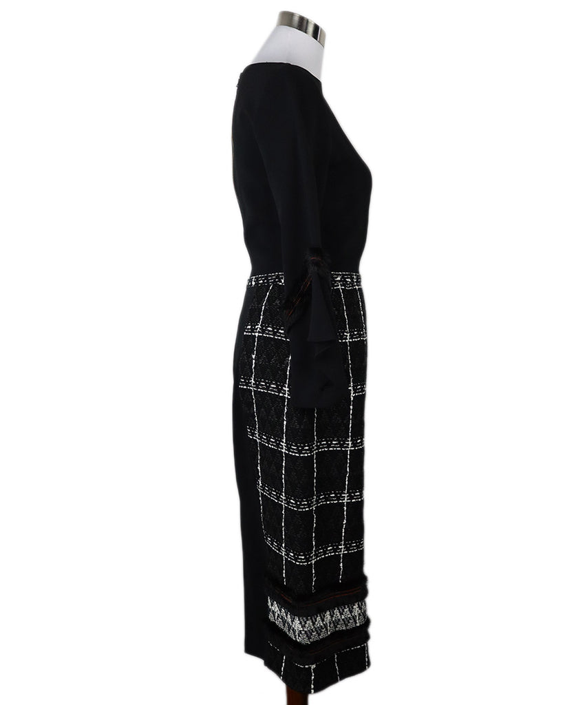 Roland Mouret B&W Wool Dress 1