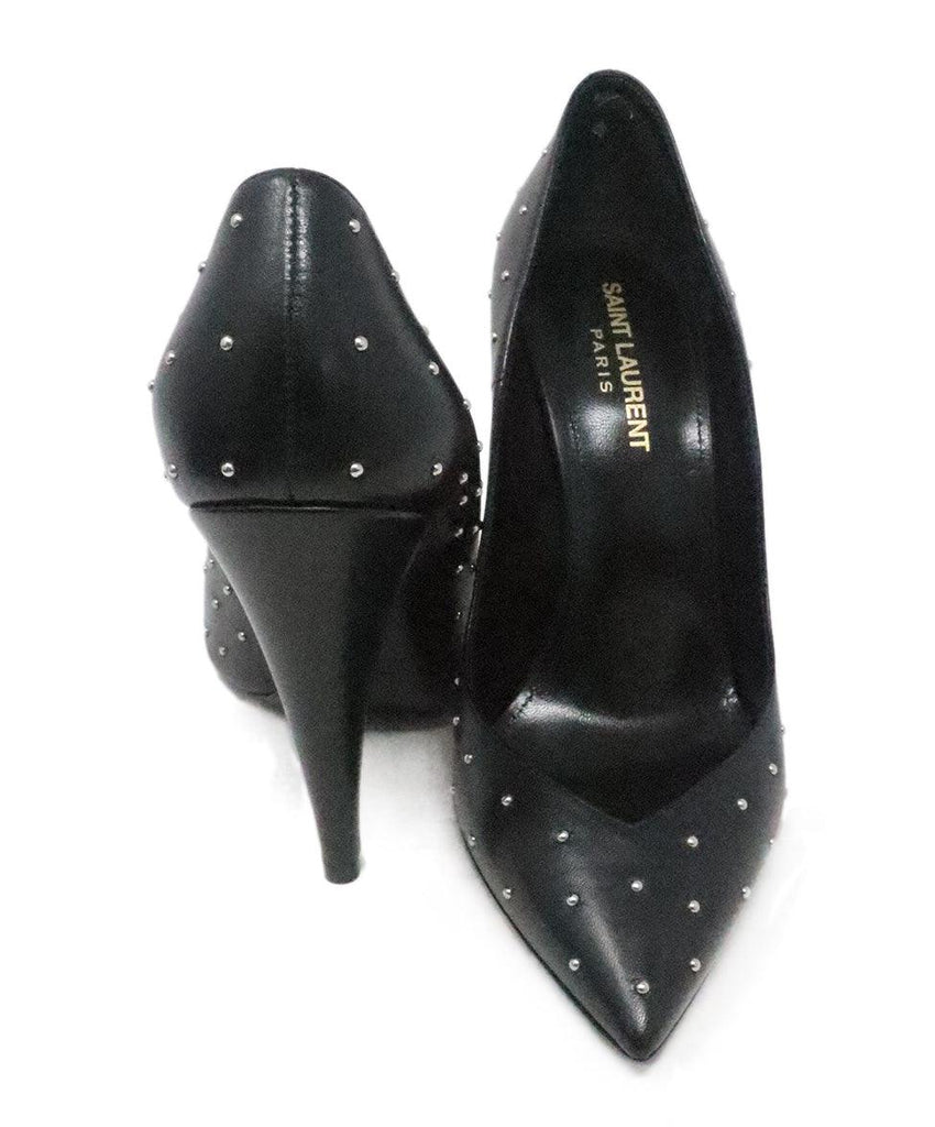 Saint Laurent Black Studded Heels 2