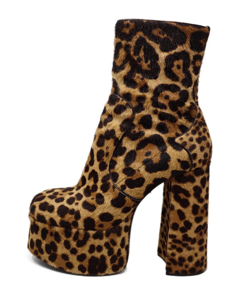 Saint Laurent Leopard Print Pony Fur Platforms 1